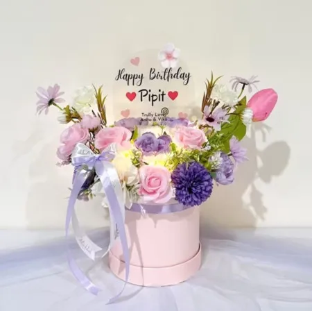 Bloom Box Akrilik Ucapan Ulang Tahun Klojen Malang